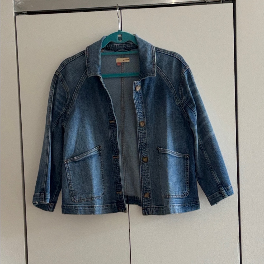 Pilcro Kids Denim Jacket in Medium Blue Wash